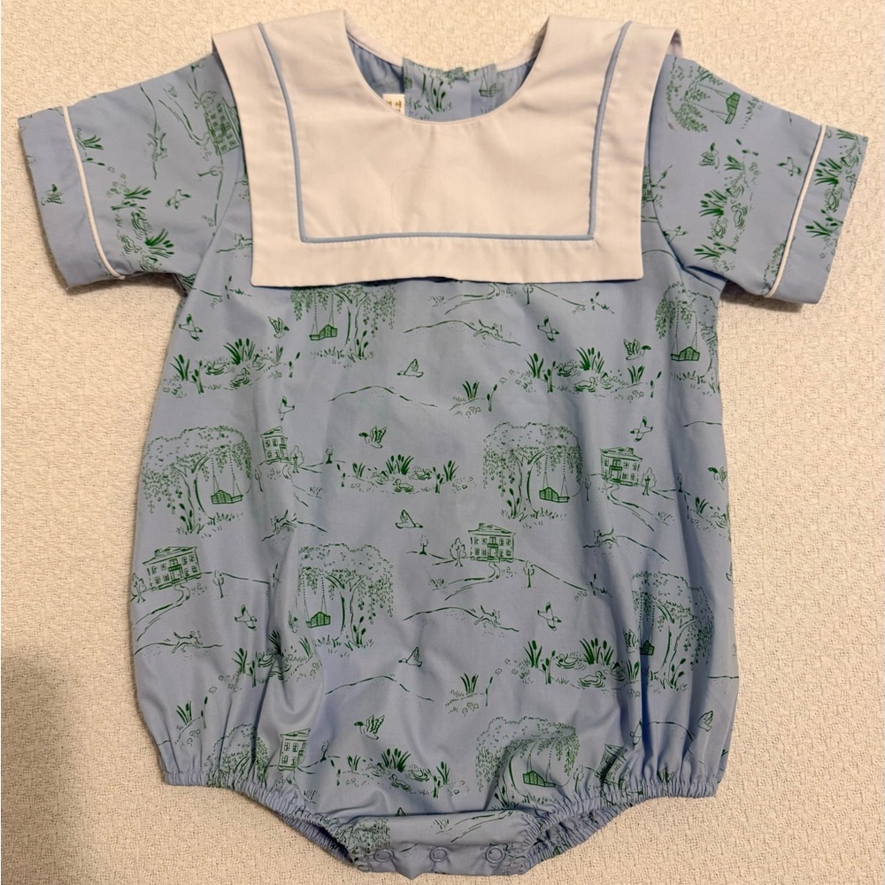 TBBC Townes Top Sail Bubble - Germantown Toile with Beale Street Blue